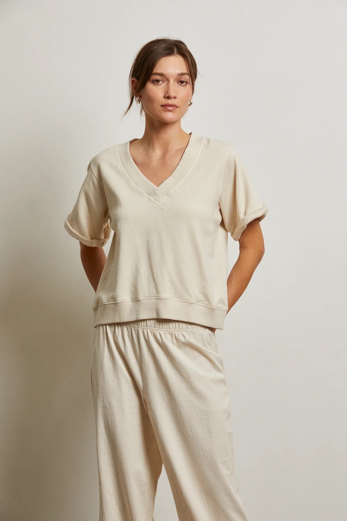 Briggs French Terry Short Sleeve Sweatshirt - perfectwhitetee - COLOR GAME