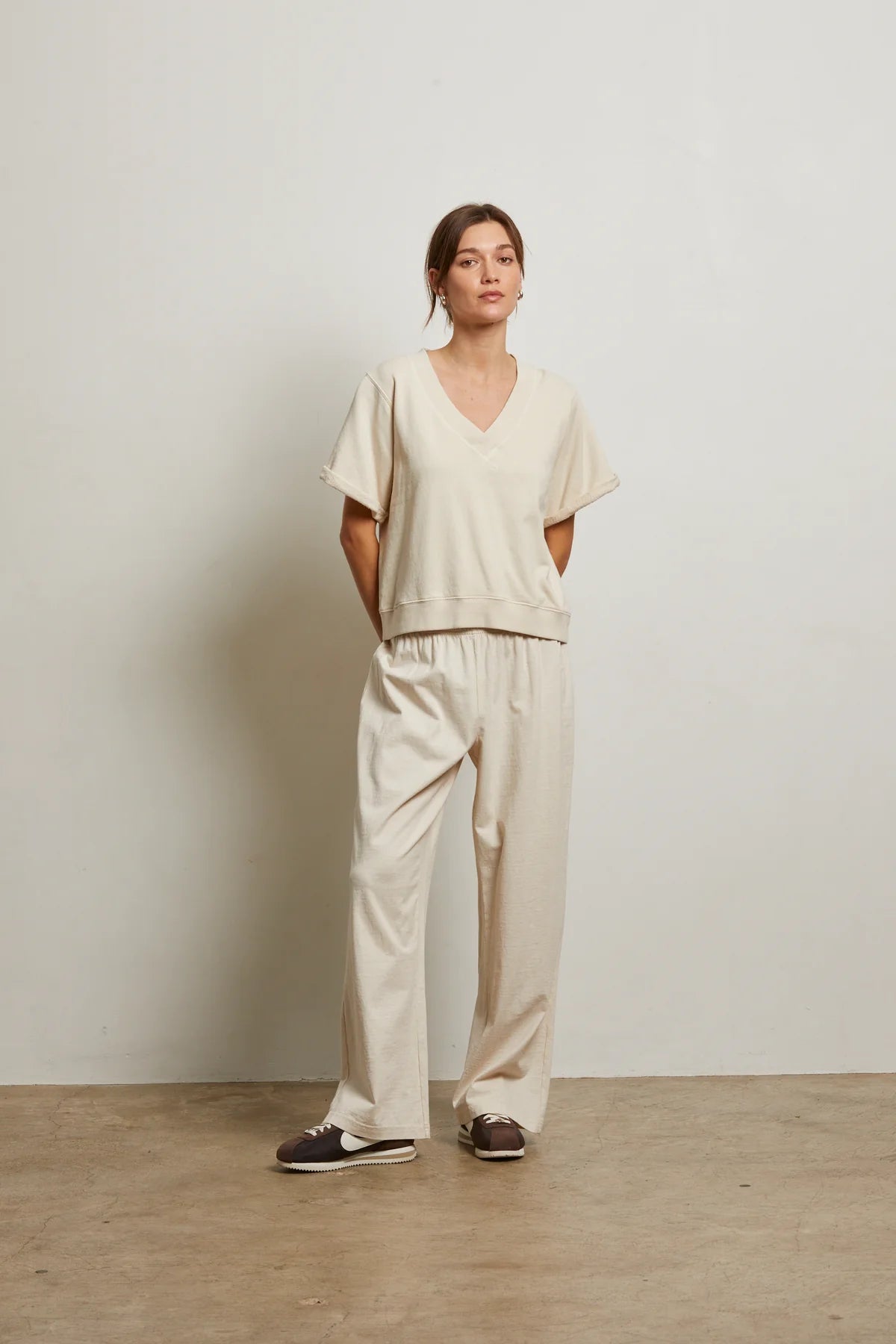 Briggs French Terry Short Sleeve Sweatshirt - perfectwhitetee - COLOR GAME