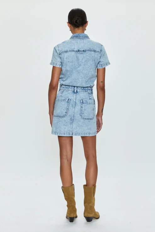 Brix Aviator Mini Dress Meridien - FINAL SALE - Pistola - COLOR GAME