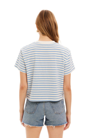 Brooklyn Tee Blue Stripe - Allison New York - COLOR GAME