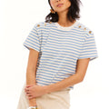 Brooklyn Tee Blue Stripe - Allison New York - COLOR GAME