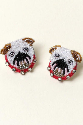 Bulldog Stud Earrings - Mignonne Gavigan - Color Game