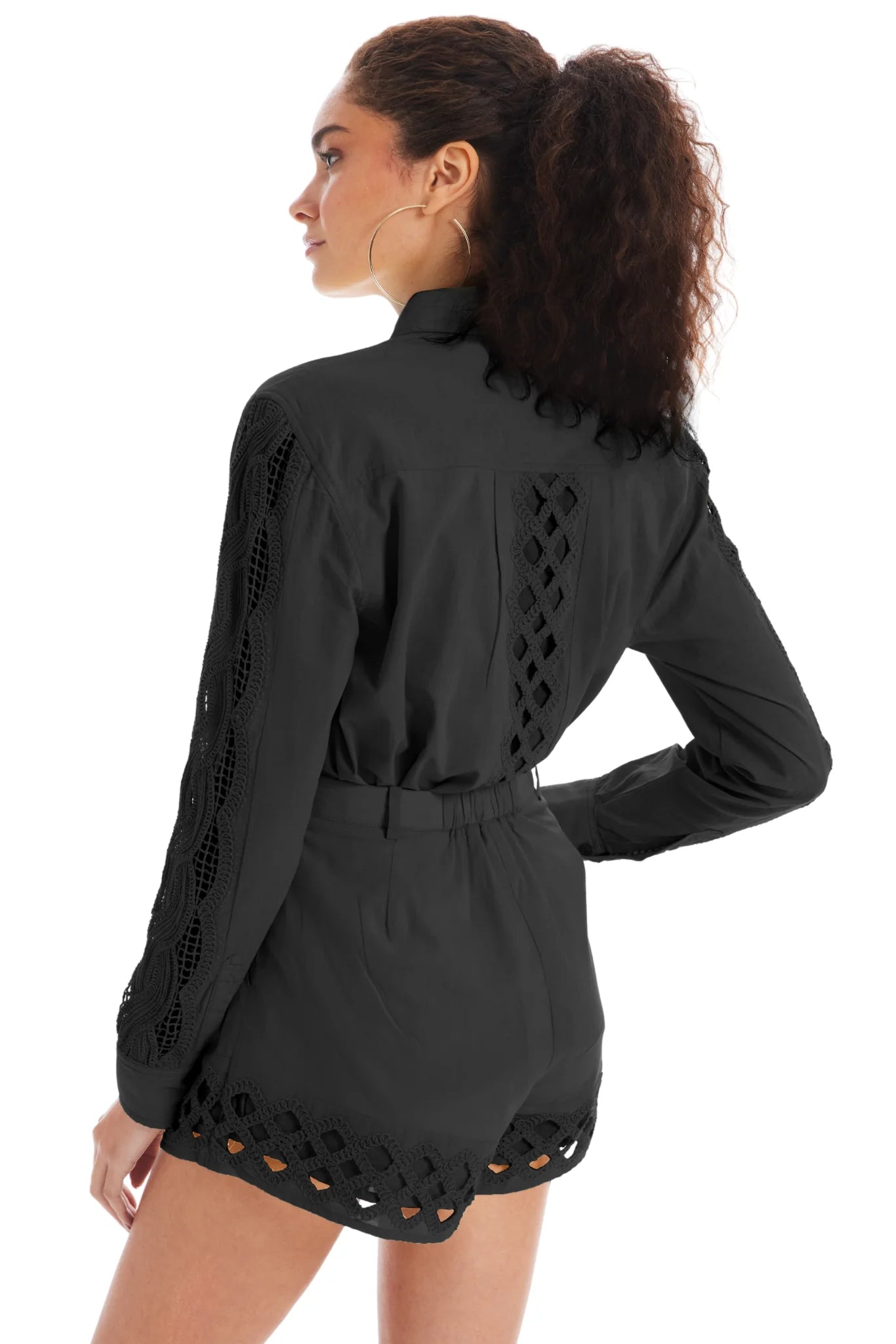 Camila Black Cut - Out Shorts - Allison New York - COLOR GAME