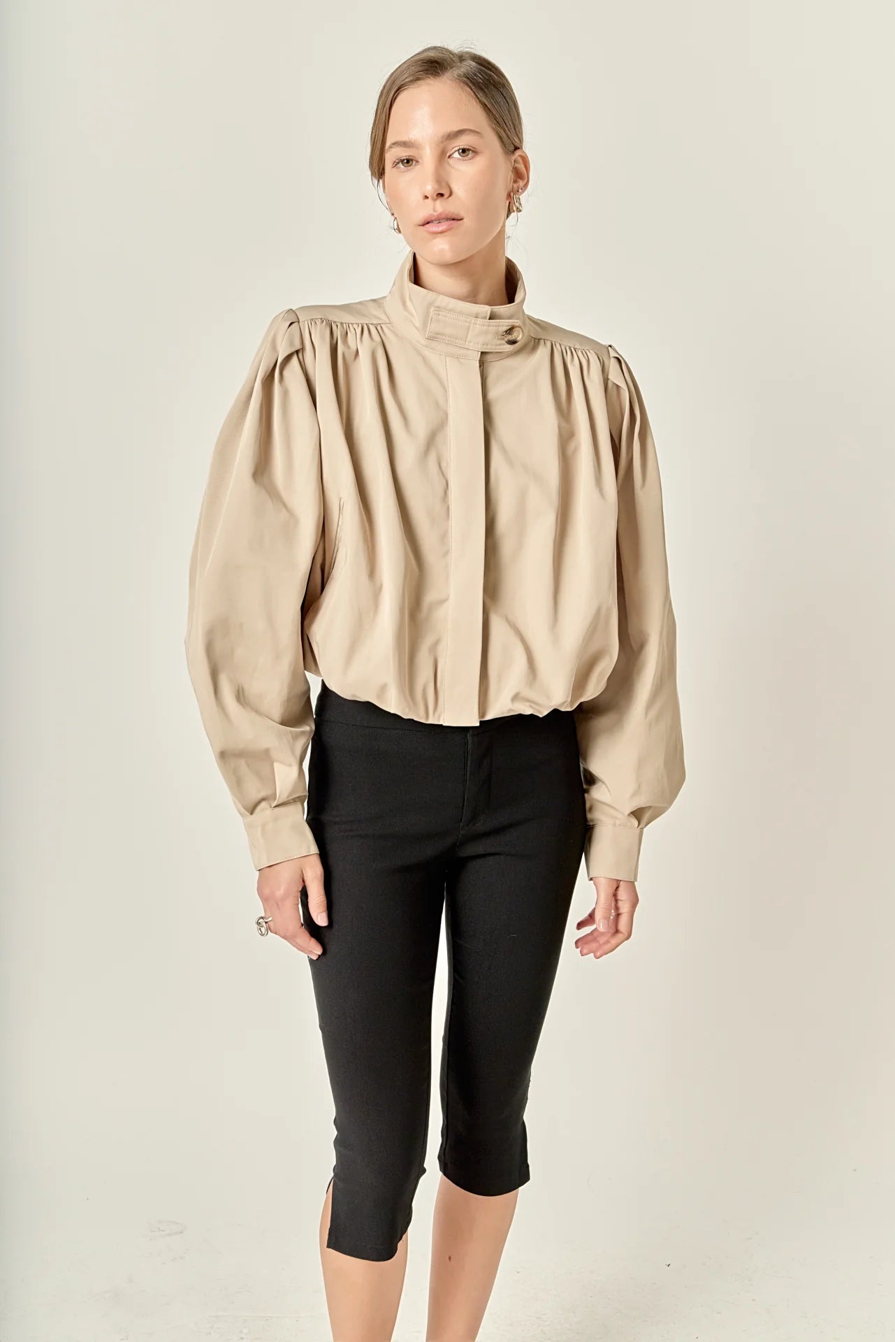 Campbell Shirred Short Trench - English Factory - COLOR GAME