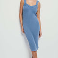 Caresse Sweater Dress Faded Denim - Nation LTD - COLOR GAME