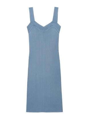 Caresse Sweater Dress Faded Denim - Nation LTD - COLOR GAME