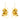 Carmine Earrings Gold - Mignonne Gavigan - COLOR GAME