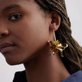 Carmine Earrings Gold - Mignonne Gavigan - COLOR GAME