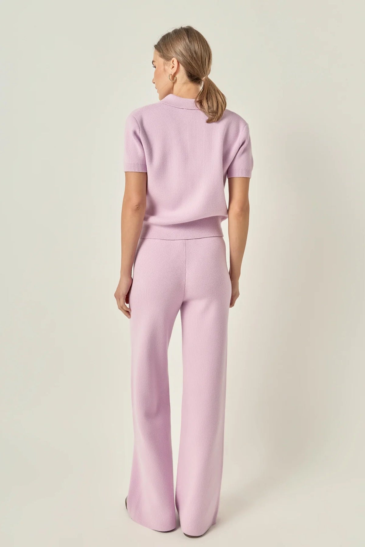 Carrie Short Sleeve Polo Sweater - English Factory - COLOR GAME