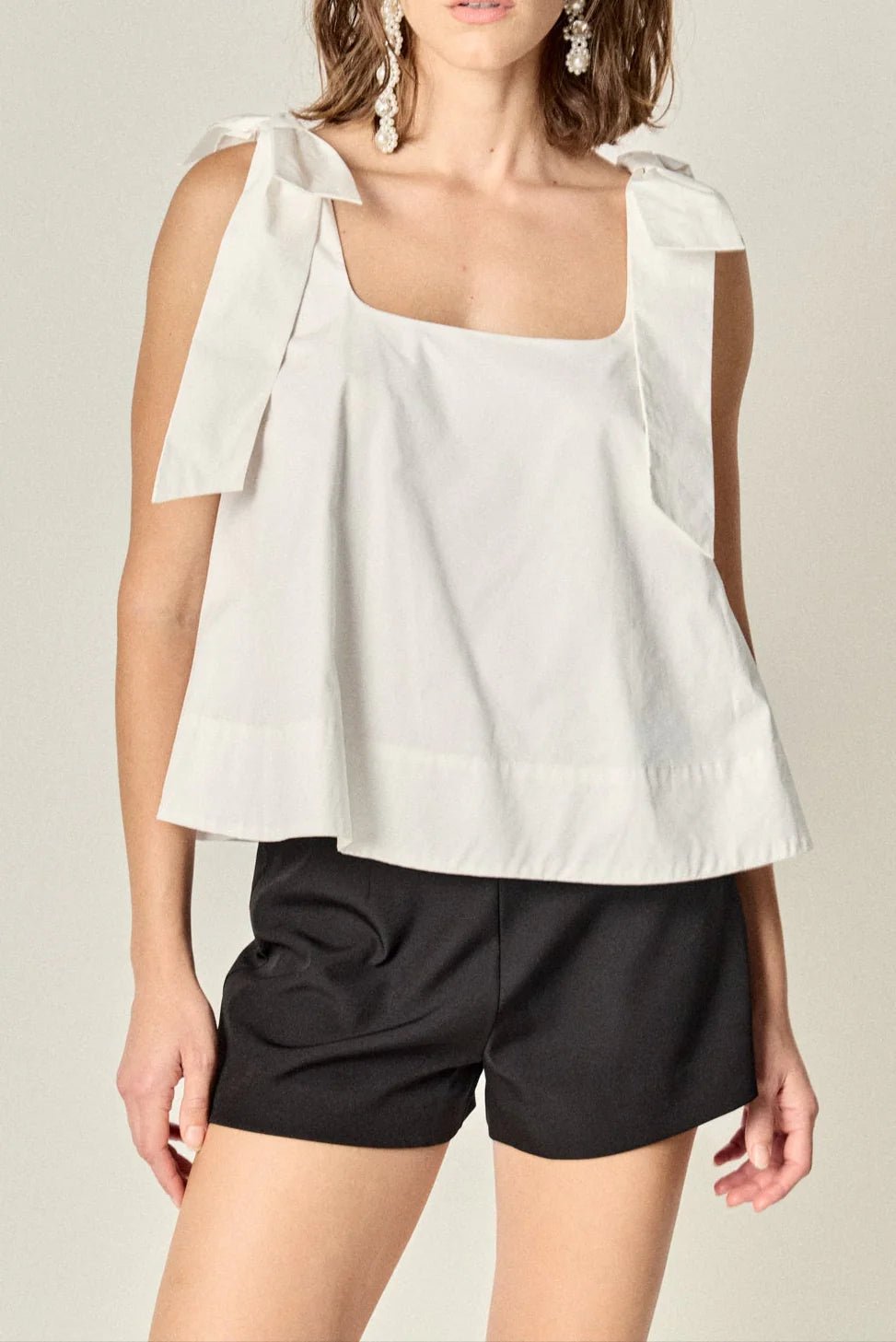 Caryn Bow Shoulder Top - FINAL SALE - English Factory - COLOR GAME
