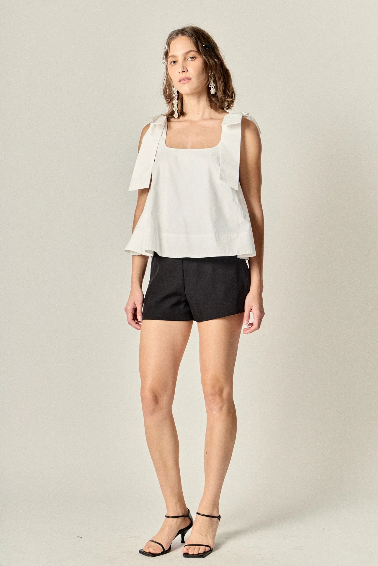 Caryn Bow Shoulder Top - FINAL SALE - English Factory - COLOR GAME
