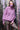 Cashmere Oversized Turtleneck With Front Pocket Purple Heart - Minnie Rose - COLOR GAME