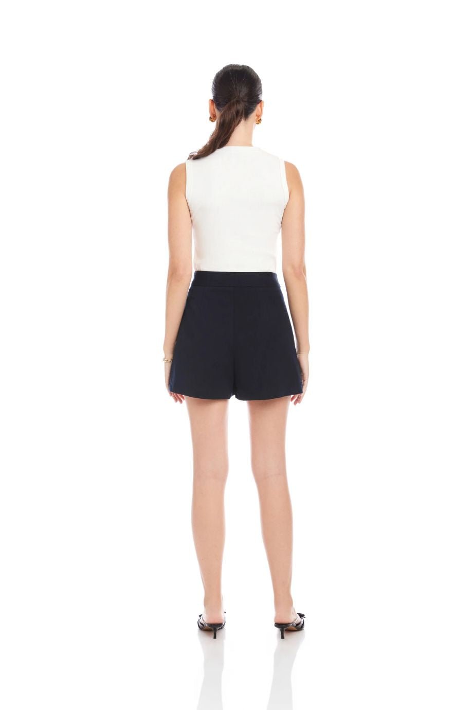 Cassidy Pleated Tailored Shorts - Fifteen Twenty - COLOR GAME