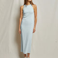 Cassidy Structured Rib Maxi Dress Baby Blue - perfectwhitetee - COLOR GAME