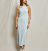 Cassidy Structured Rib Maxi Dress Baby Blue - perfectwhitetee - COLOR GAME