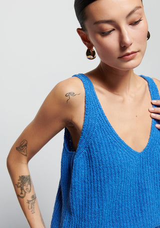 CeCe Sweater Tank Palace Blue - Nation LTD - Color Game