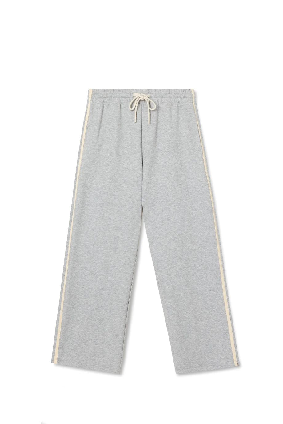 Claud Crop Travel Pant With Stripes Heather Grey - perfectwhitetee - COLOR GAME