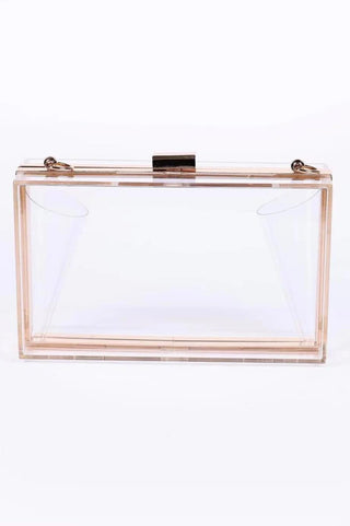 Clear Acrylic Box Clutch - By Jenna Lee - Color Game