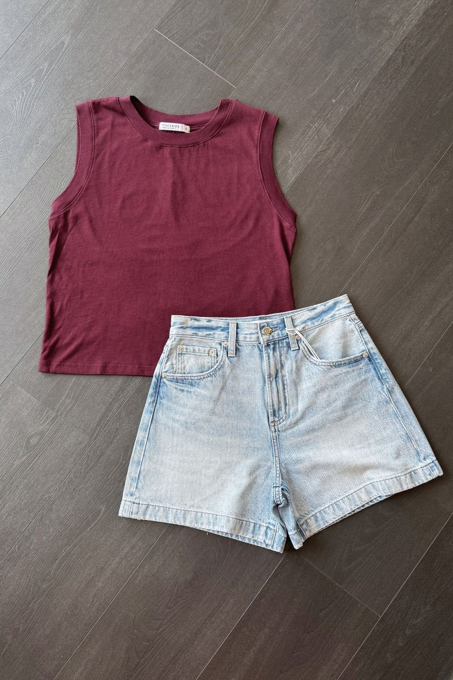 Cloud Jersey Muscle Tank Cassis - Stateside - COLOR GAME