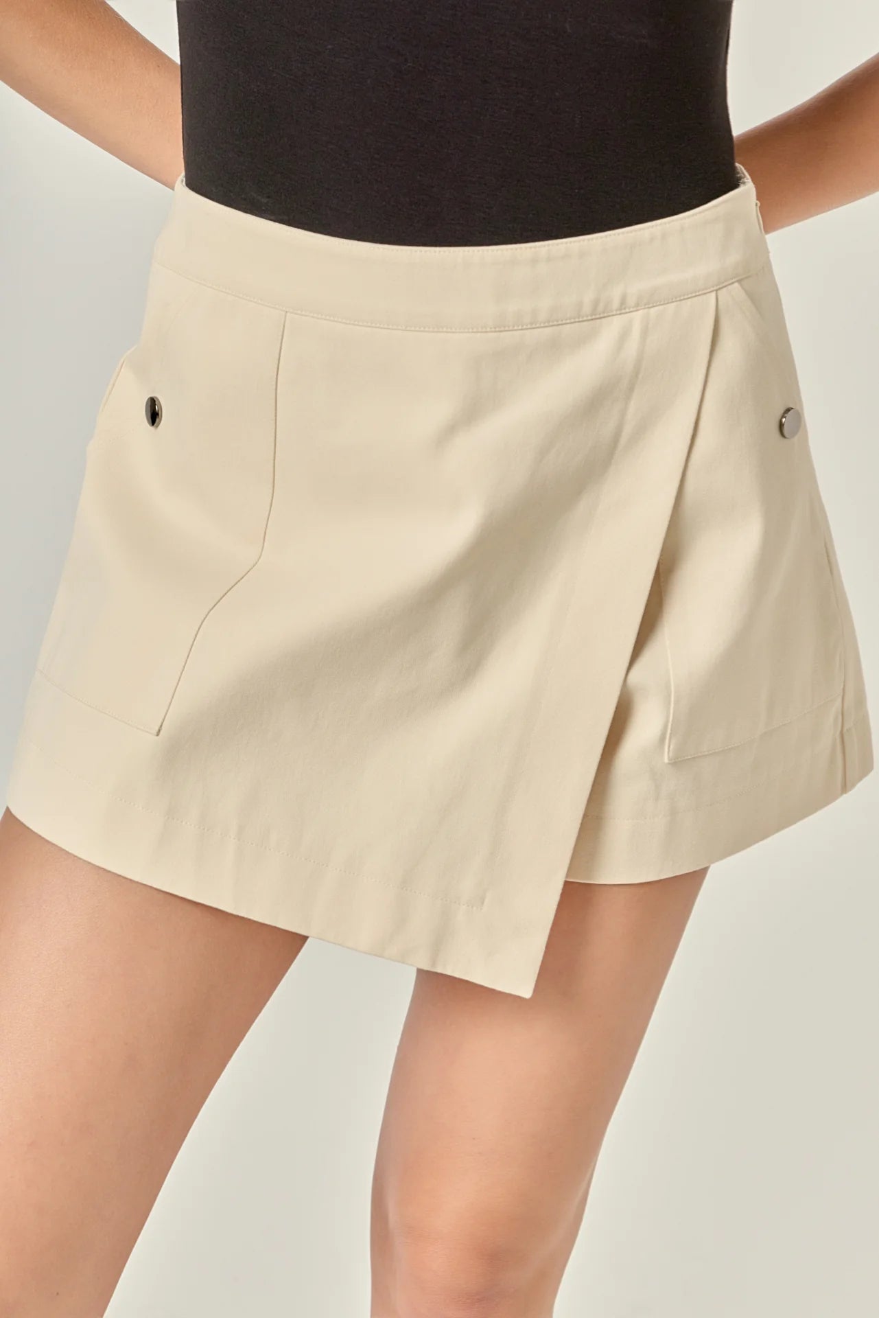 Collins Wrap Detail Mini Skort - English Factory - COLOR GAME