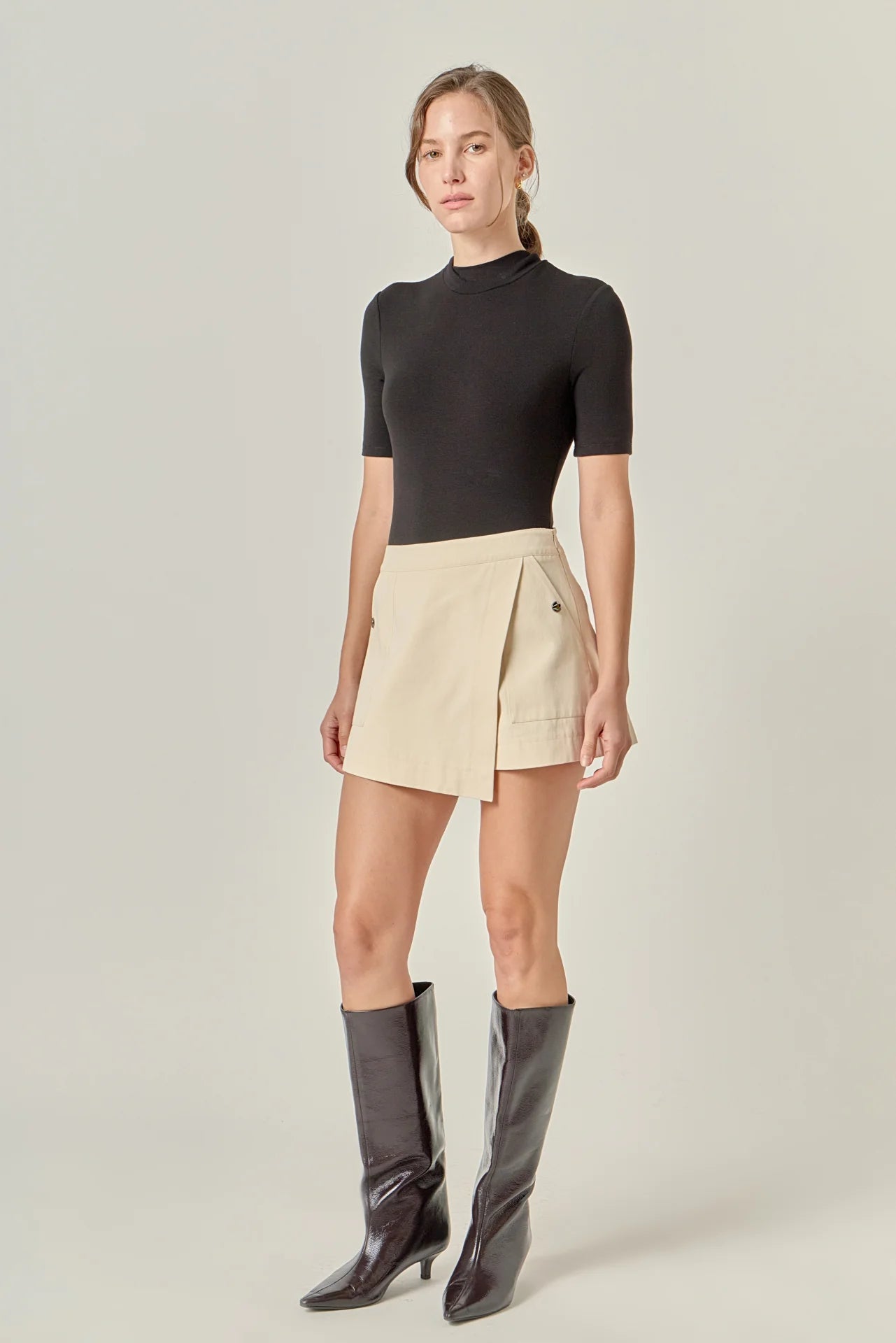 Collins Wrap Detail Mini Skort - English Factory - COLOR GAME