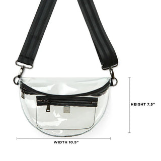 Convertible Clear Stadium Bag Black - Think Royln - COLOR GAME