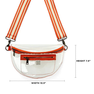 Convertible Clear Stadium Bag Burnt Orange - Think Royln - COLOR GAME