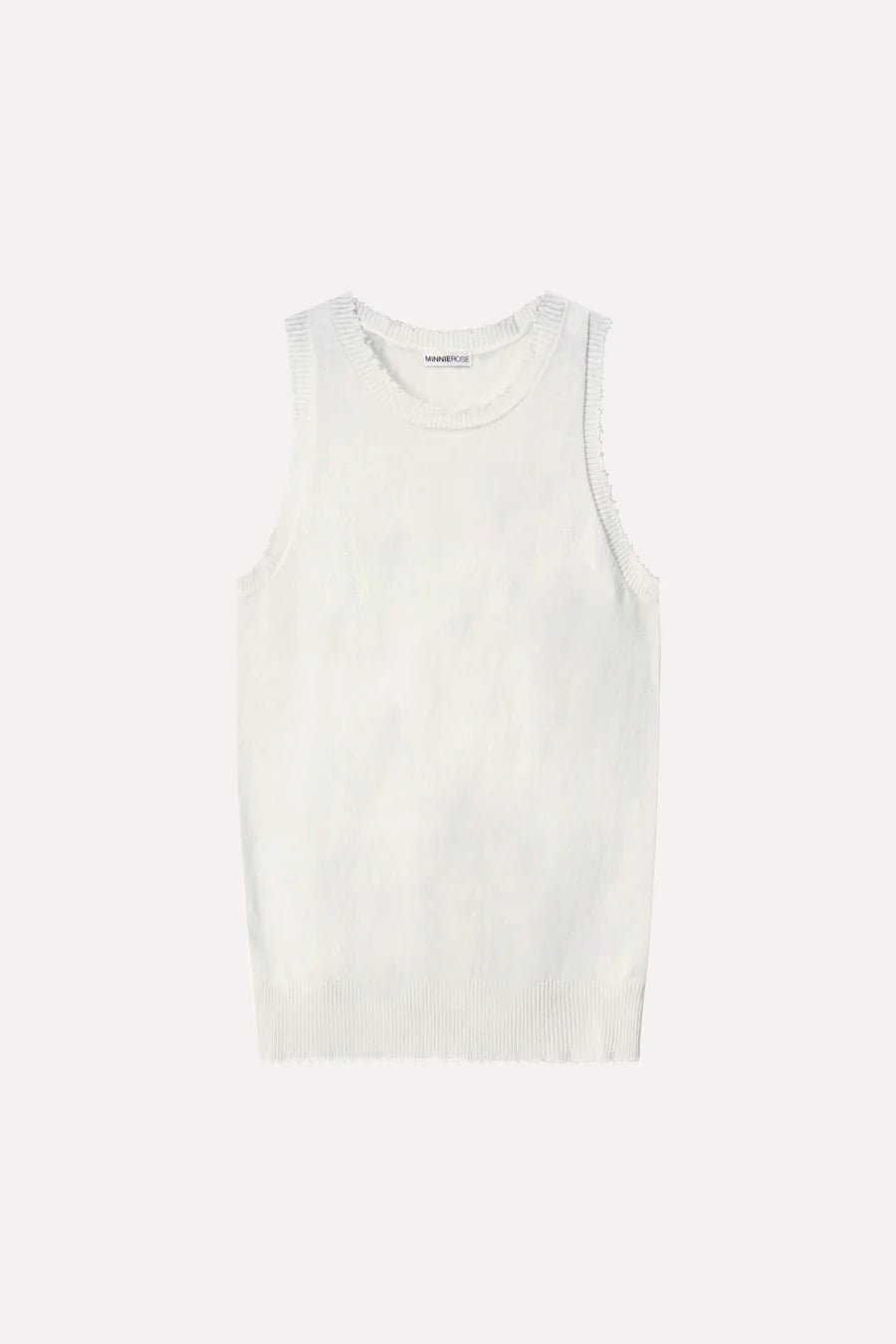 Cotton Cashmere Frayed Tank - Minnie Rose - COLOR GAME