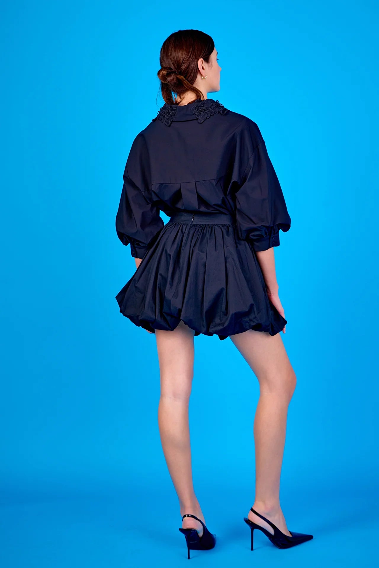 Crosby High - Waisted Bubble Mini Skirt - Endless Rose - COLOR GAME