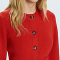 Dani Cinched Waist Cardigan Rouge - Pistola - COLOR GAME