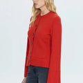 Dani Cinched Waist Cardigan Rouge - Pistola - COLOR GAME