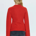 Dani Cinched Waist Cardigan Rouge - Pistola - COLOR GAME