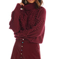 Daphne Turtleneck Sweater Merlot - Allison New York - COLOR GAME