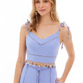 Dina Crop Top Periwinkle - Allison New York - COLOR GAME