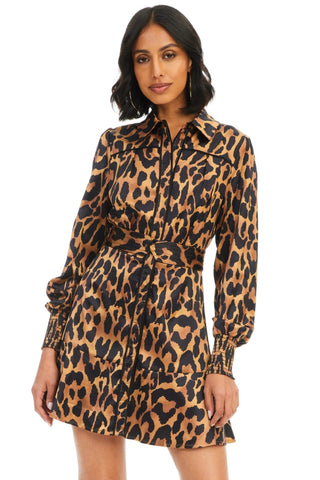 Dylan Mini Dress Leopard - Allison New York - COLOR GAME