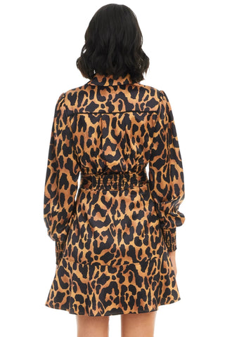 Dylan Mini Dress Leopard - Allison New York - COLOR GAME