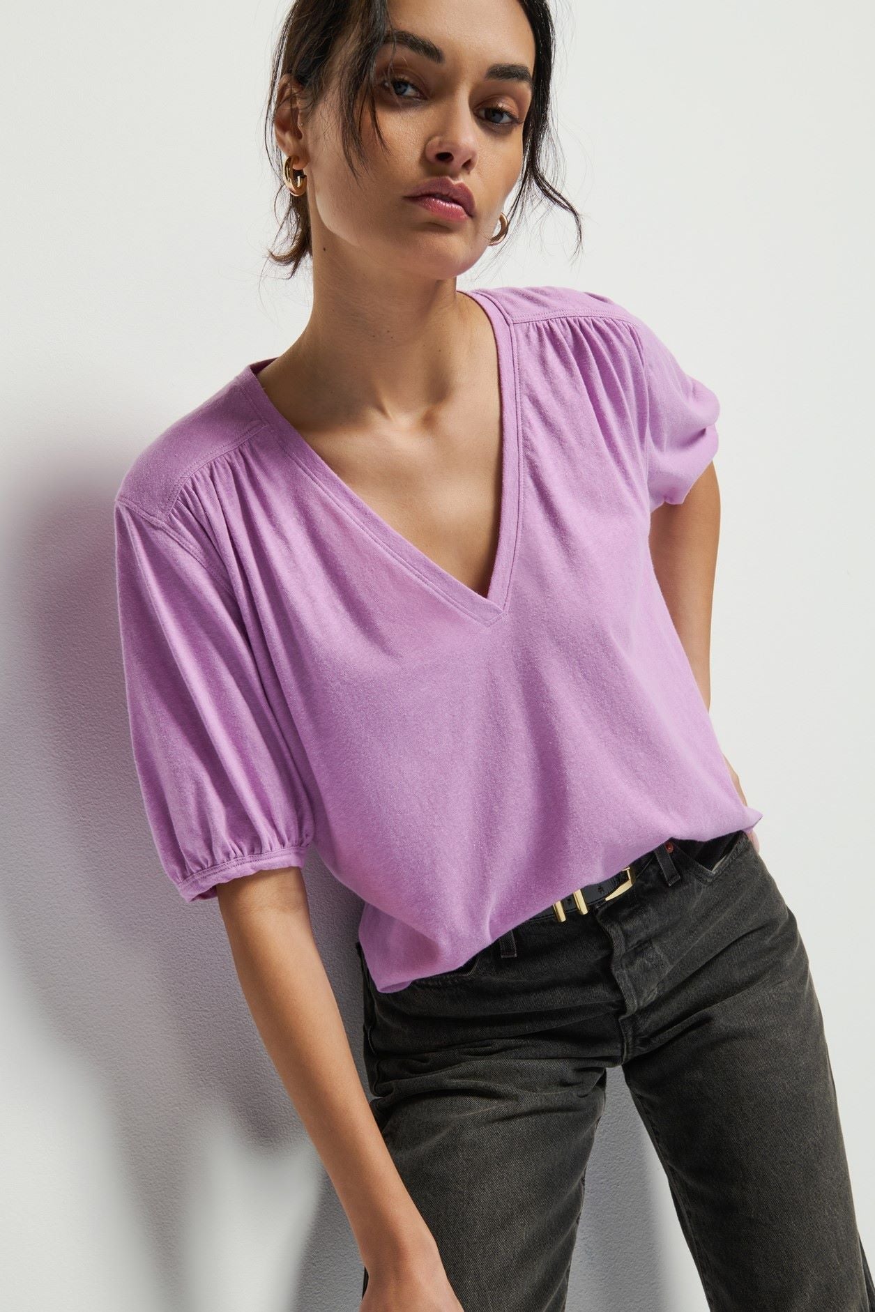 Edie Top Violet Tulle - Nation LTD - COLOR GAME