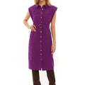 Eggplant Avril Eyelet Twill Dress - Allison New York - COLOR GAME