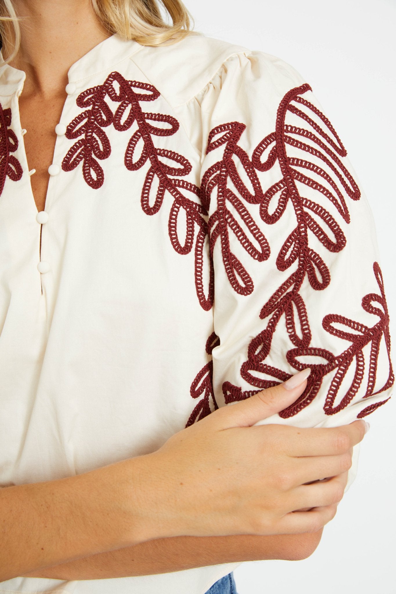 Elodie Ivory / Chocolate Top