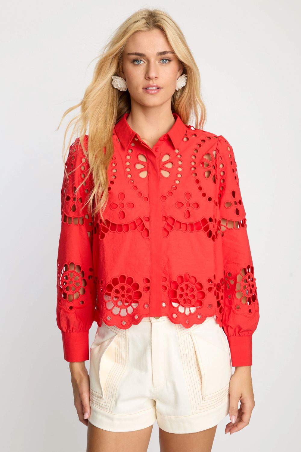 Emmie Eyelet Lace Top - Caballero Collection - COLOR GAME