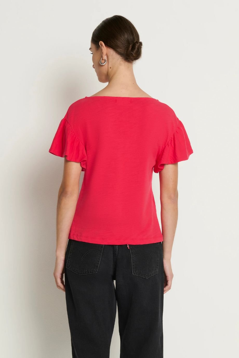 Emmy Flutter Sleeve Tee - Nation Los Angeles - COLOR GAME