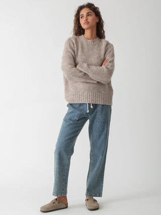 Esme Sweater Oatmeal - Electric & Rose - COLOR GAME