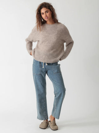 Esme Sweater Oatmeal - Electric & Rose - COLOR GAME