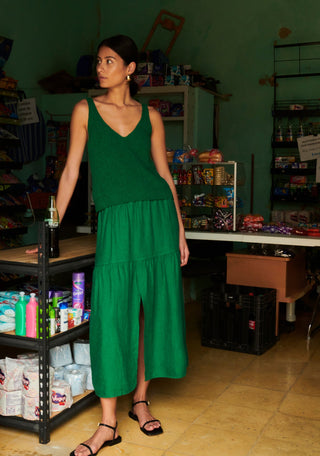 Esmeralda Skirt Verdant Green - Nation LTD - Color Game