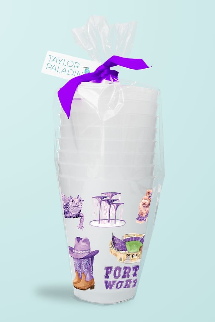 Fort Worth Pattern Frost Flex Cups - Taylor Paladino - COLOR GAME