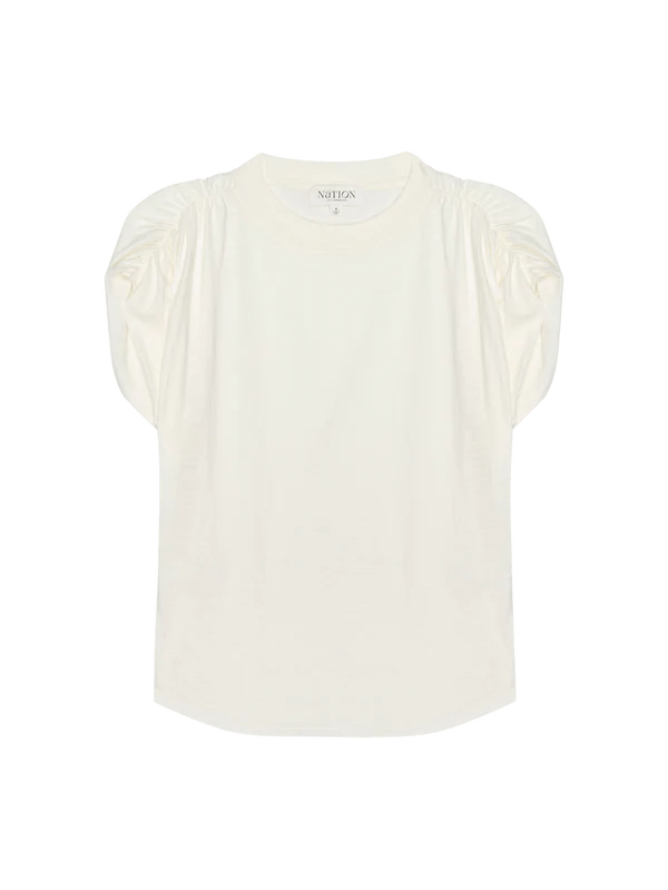 Frankie Muscle Tee Porcelain - Nation LTD - COLOR GAME