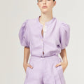 Frida Linen Shorts Bright Lilac - Lanhtropy - COLOR GAME