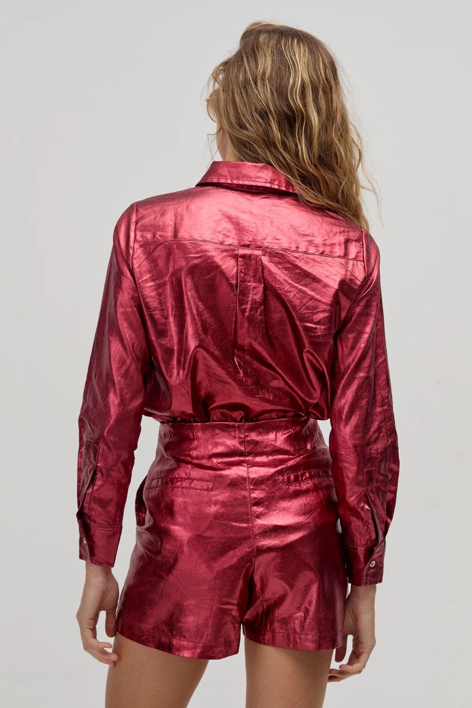 Frida Metallic Linen Shorts - Lanhtropy - COLOR GAME