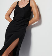 Genevieve Relaxed Tank Dress Jet Black - Nation LTD - COLOR GAME