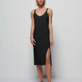 Genevieve Relaxed Tank Dress Jet Black - Nation LTD - COLOR GAME